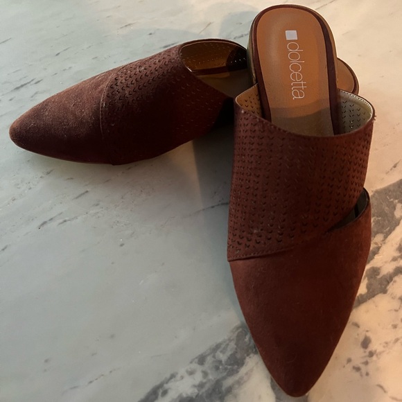 NWOT deep reddish- brown mules - Picture 1 of 3